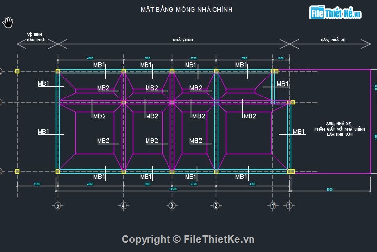 Nhà 2 tầng,2 tầng 6.4x14.5m,file cad nhà 2 tầng,Nhà ở 2 tầng,bản vẽ nhà 2 tầng,thiết kế nhà 2 tầng